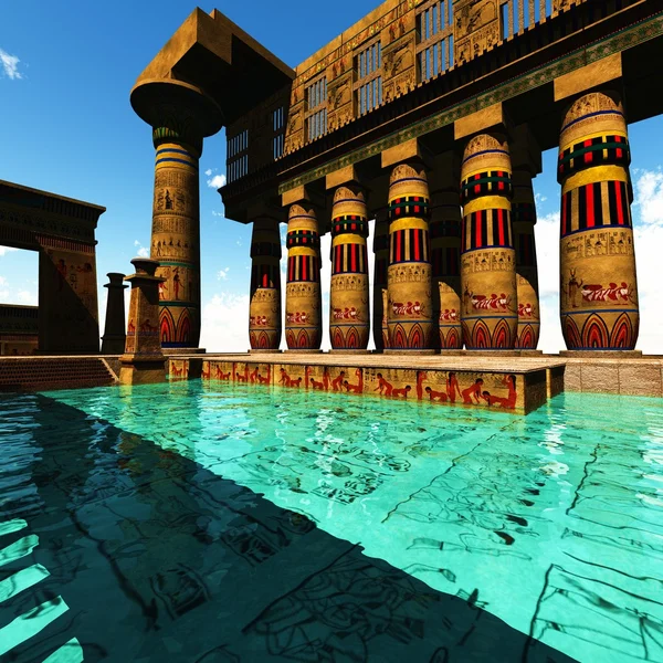 Egyiptomi templom — Stock Fotó