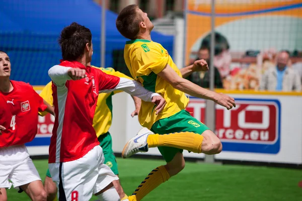 Campeonato de futebol de rua — Fotografia de Stock