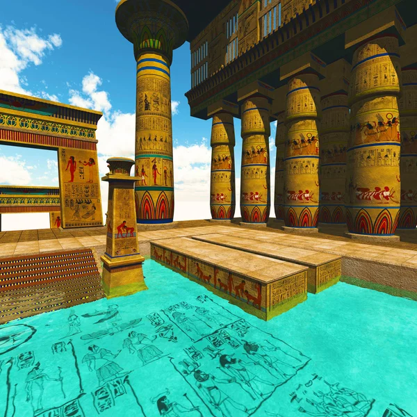 Egyptian temple — Stock Photo, Image