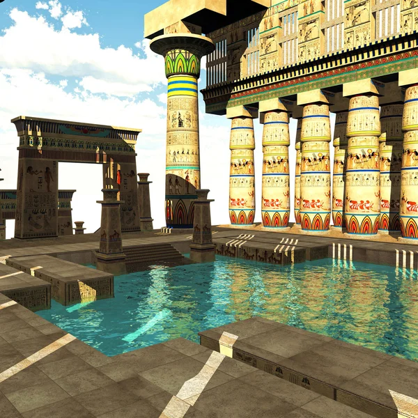 Єгипетського храму — стокове фото