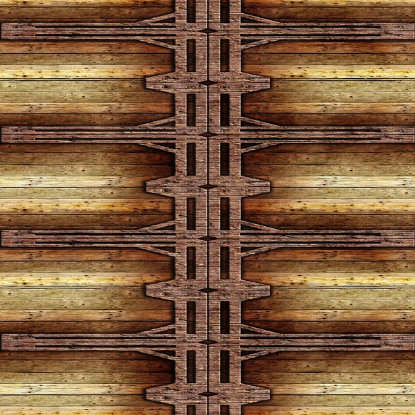 Moldura grungy de madeira velha — Fotografia de Stock
