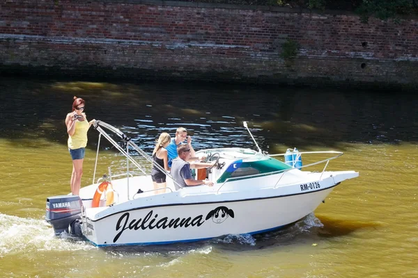 Turisti sulla nave da crociera — Foto Stock