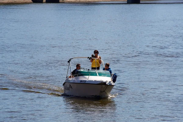 Turisti sulla nave da crociera — Foto Stock