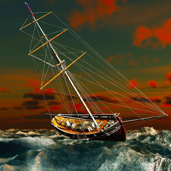 Brigantina pirata — Foto Stock