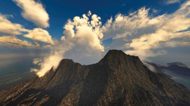 volkanik patlama Adası