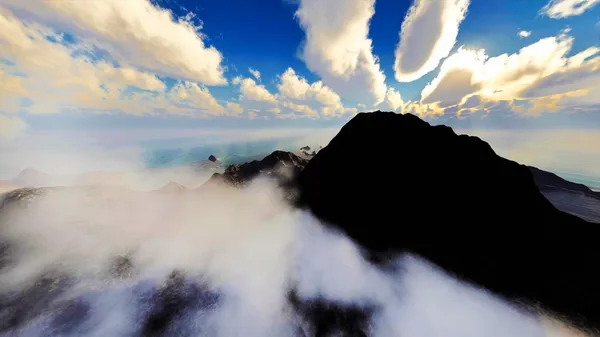 Вулканический кратер — стоковое фото