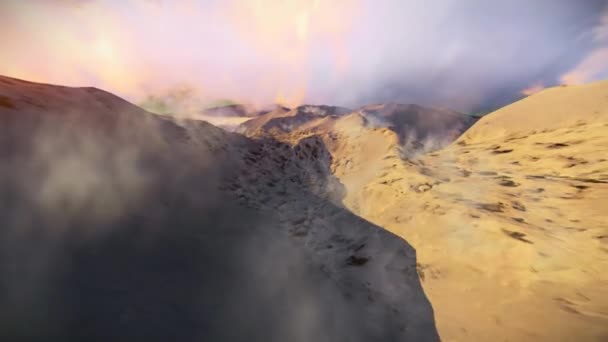 爬雪山-极端天气 — 图库视频影像
