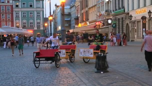 Rynek ve Vratislavi v Polsku — Stock video