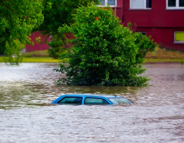 Flooded street — Stock Photo, Image