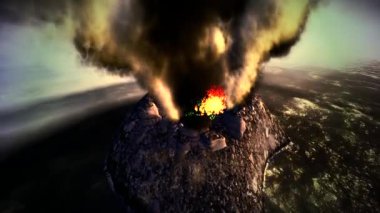 volkanik patlama Adası