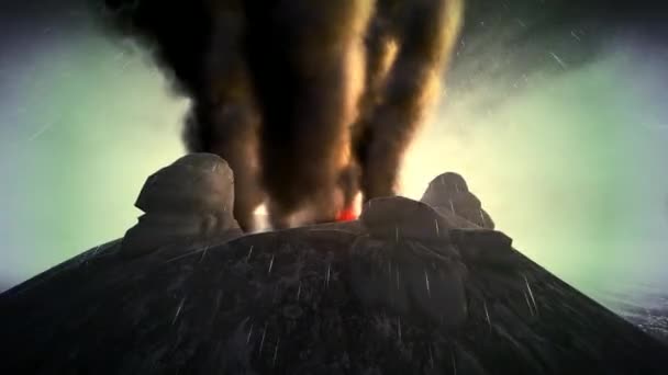 Anak Krakatau in eruzione — Video Stock