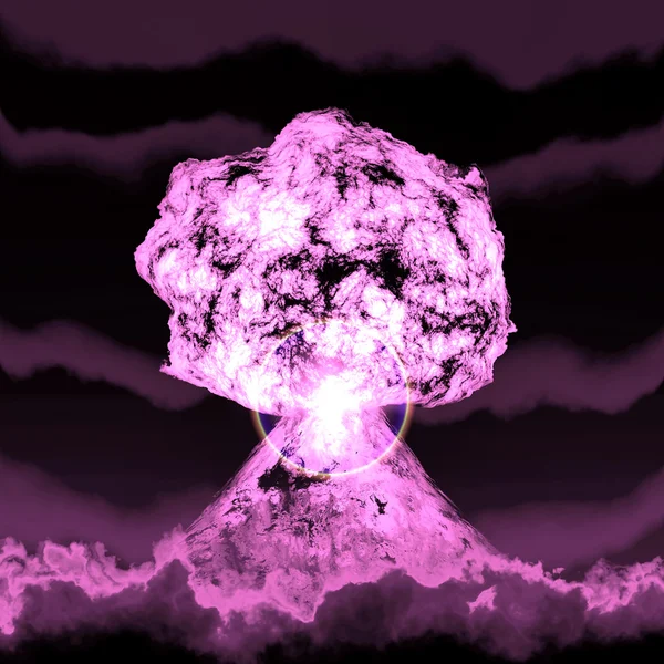Riesige nukleare Explosion — Stockfoto