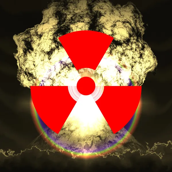 Enorme nucleaire explosie — Stockfoto