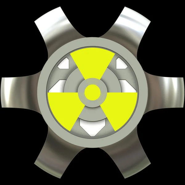 Znak radioaktivity — Stock fotografie