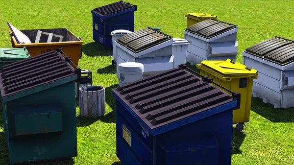 Dumpsters and skips — Stock Photo, Image