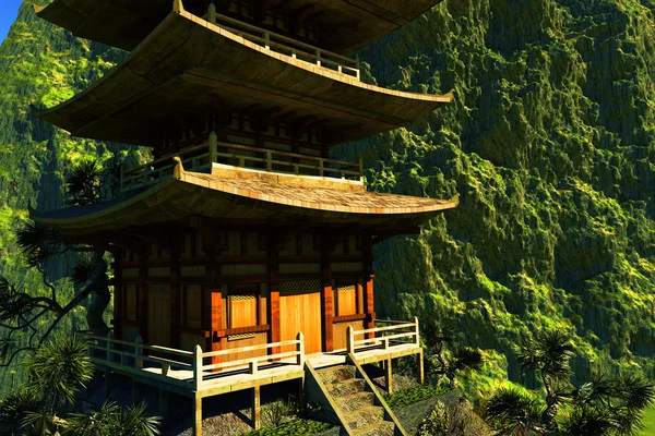 Zen buddhist temple — Stock Photo, Image