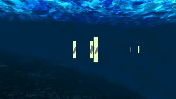 Aloha uit onderwater hawaii — Stockvideo