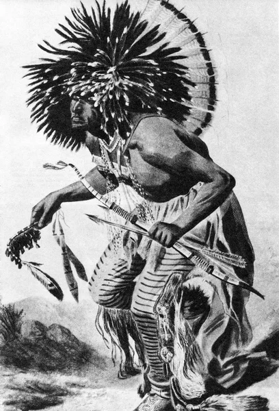 Apache Indian dancing — Stock Photo, Image