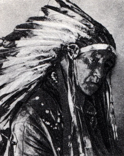 Apachen-Indianer-Porträt — Stockfoto