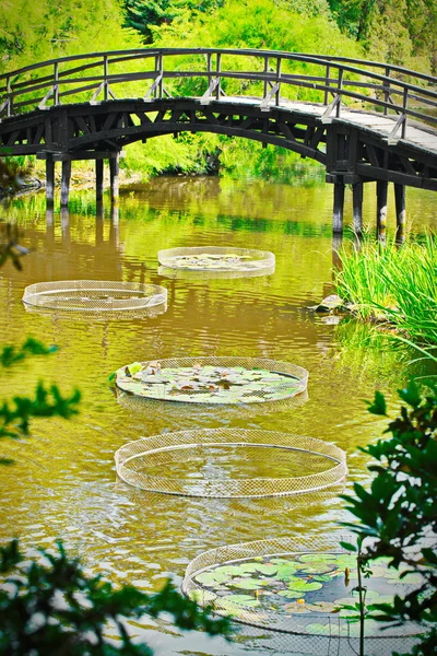 Traditionelle japanische Brücke — Stockfoto