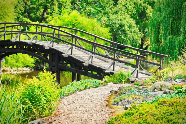 Traditionelle japanische Brücke — Stockfoto