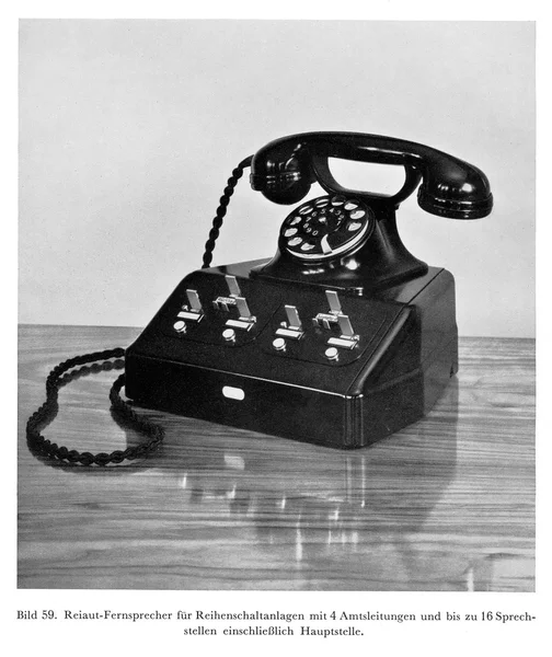 Telefono vintage Siemens — Foto Stock