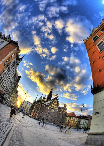 Rynek in Breslau, Polen — Stockfoto