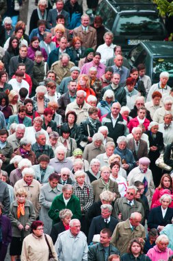 Crowd of people clipart