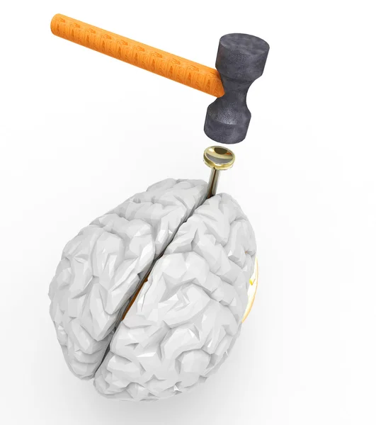 Nail on the head — Stock Photo © DarioStudios 42621701