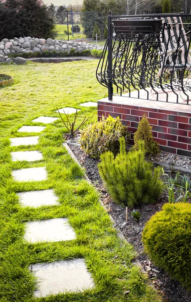 Stepping stone paving slabs — Stock Photo, Image