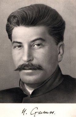 Vintage photograph of Joseph stalin clipart