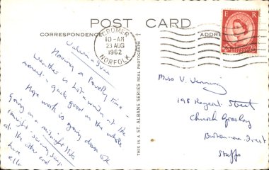 Backside of postcard clipart