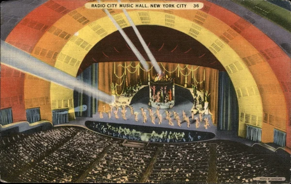 Radio City Music Hall im Rockefeller Center im Jahr 1936 — Stockfoto