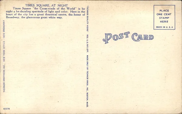 Backside of postcard — Stock Photo, Image