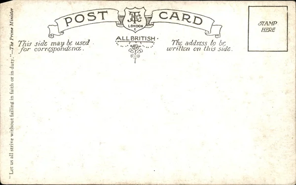 Backside of postcard — Stock Photo, Image