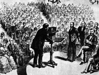 onun yeni buluş gösteren alexander g.bell