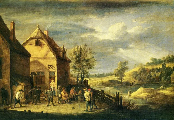 Målning av david teniers den yngre — Stockfoto