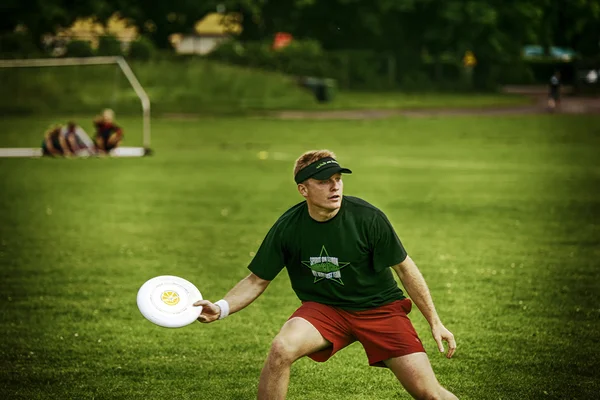 Frisbee-Spieler — Stockfoto