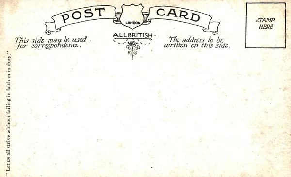 Πίσω πλευρά των καρτ ποστάλ — Φωτογραφία Αρχείου