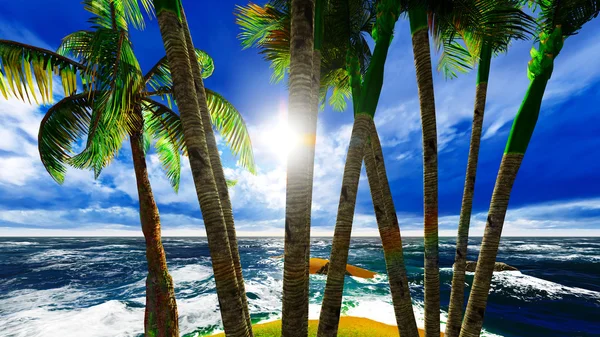 Paraíso na Ilha Havaí — Fotografia de Stock
