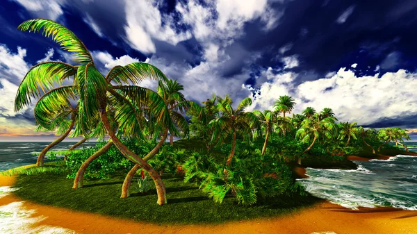 Paradiso sull'isola delle Hawaii — Foto Stock
