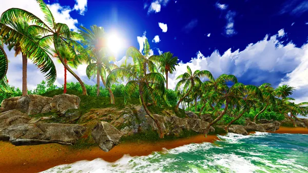 Paradiso sull'isola delle Hawaii — Foto Stock