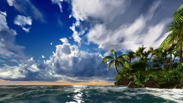 Paradiso sull'isola delle Hawaii — Foto Stock