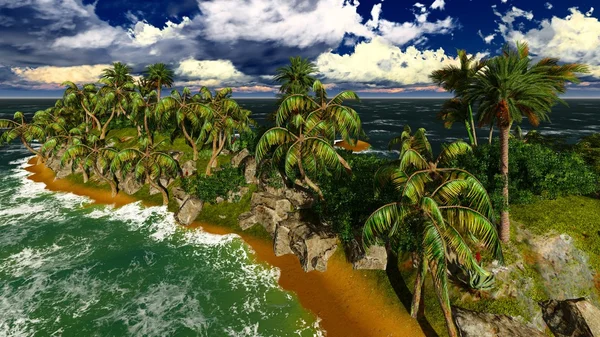 Paradiso sull'isola delle Hawaii — Foto Stock