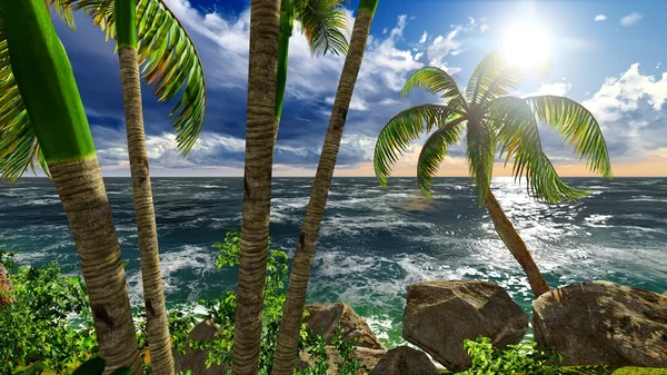 Рай на Гавайях — стоковое фото