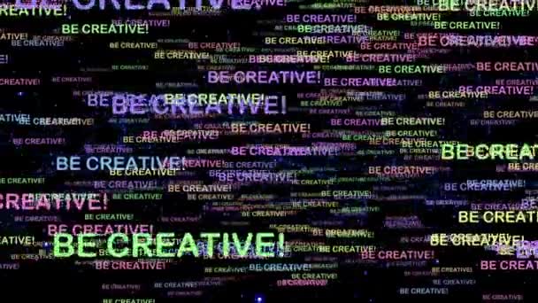 Kreativität Bewegungs-Grafiken - Motivations-Tapete — Stockvideo