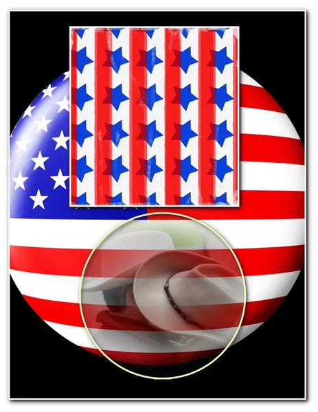 American patriotism template — Stock Photo, Image