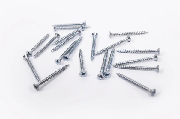 Screws isolated on white background — Stock Photo, Image