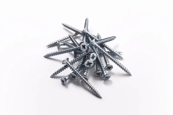 Screws isolated on white background — Stock Photo, Image