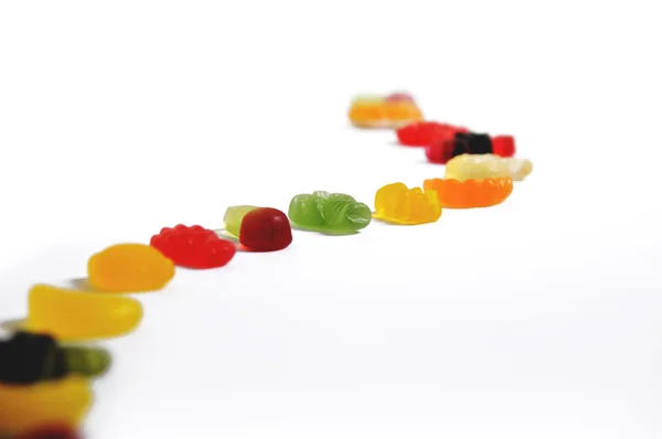 Beyaz arka plan üzerinde Candys izole